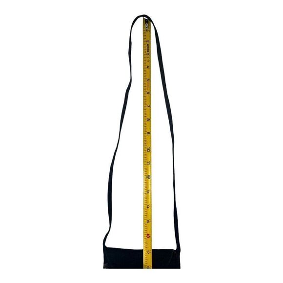 Vintage Mexico Embroidered Crossbody Miniature Bag Button Closure & Long Strap - Picture 7 of 7